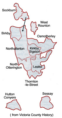 Map of Allertonshire Wapentake